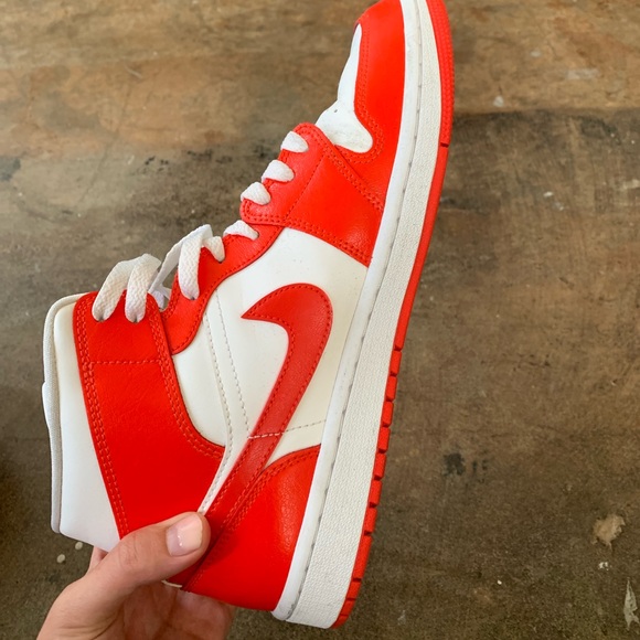 Jordan Shoes Air Jordan Mid Habanero Red Poshmark